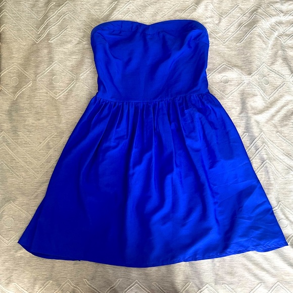 Electric Blue Strapless Mini Dress ⚡️ 💙 - Picture 1 of 7